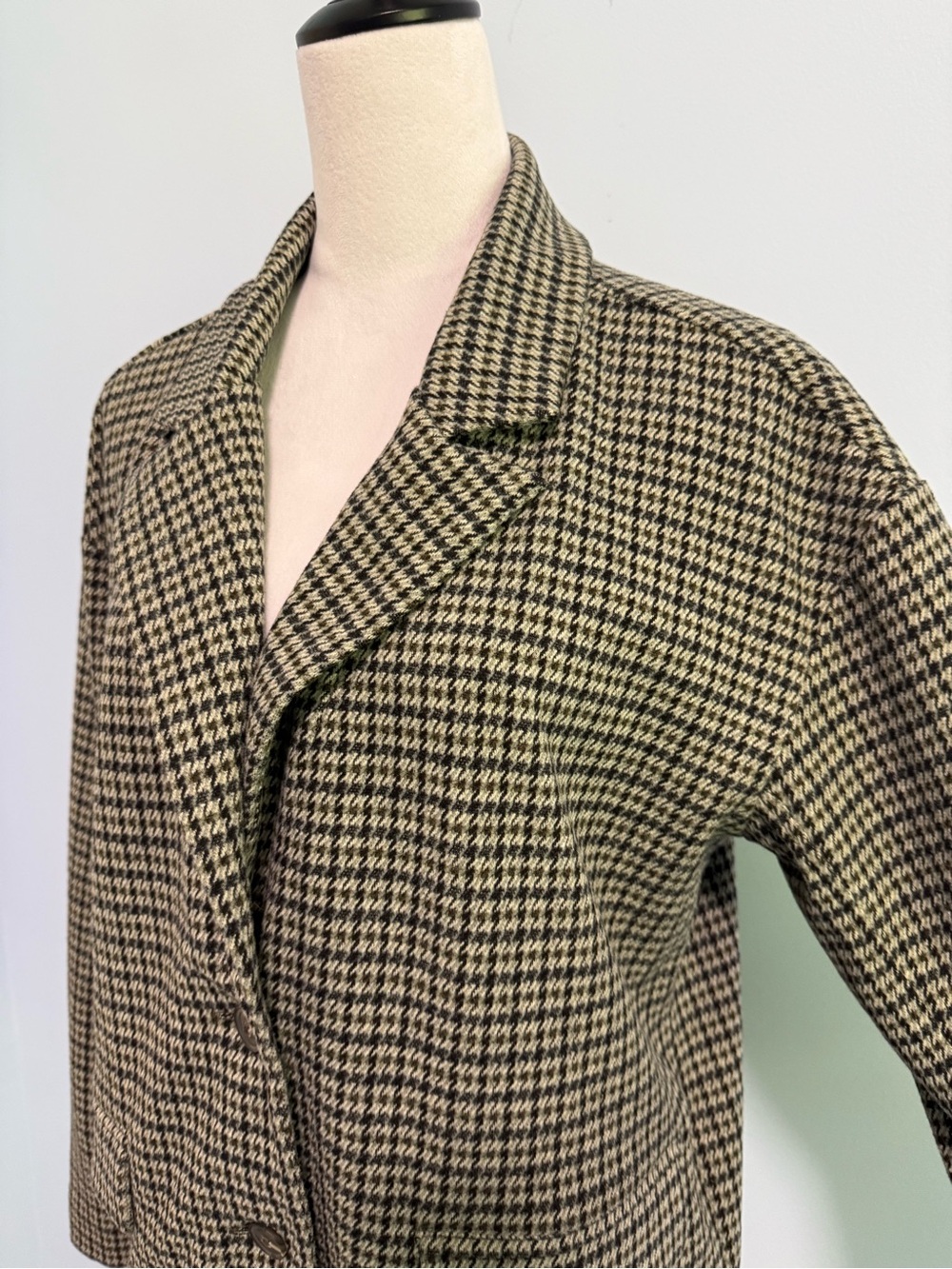 Madewell Larsen Houndstooth Blazer Size M Oversized Plaid Academia - Picture 3 of 10